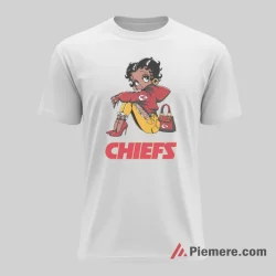Betty Boop Kansas City Chiefs Fashion Forward Fan Shirt on white short sleeve shirt for men graphic tee