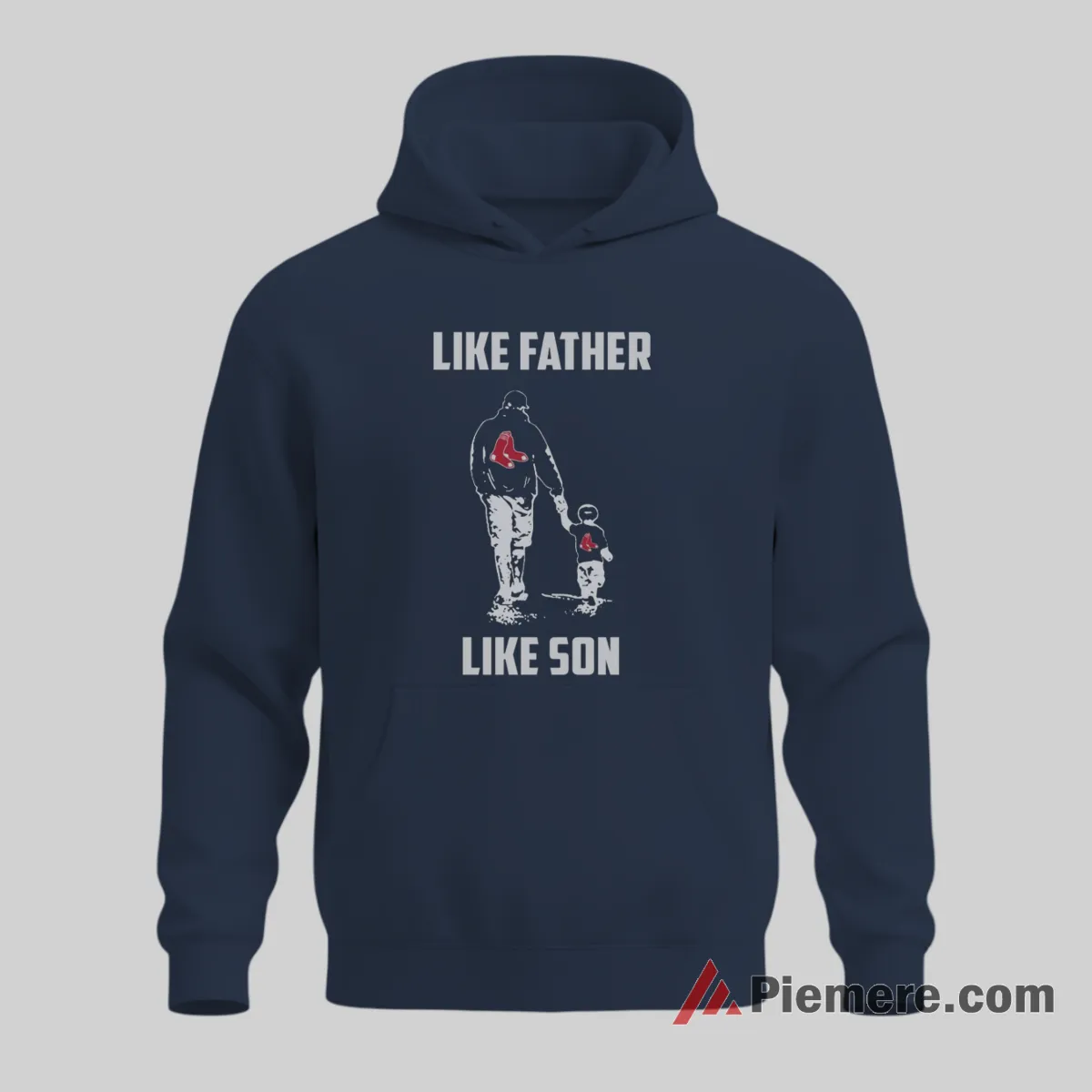 Boston Red Sox Dad Like Father Like Son Baseball Shirt on navy hoodie for men graphic tee