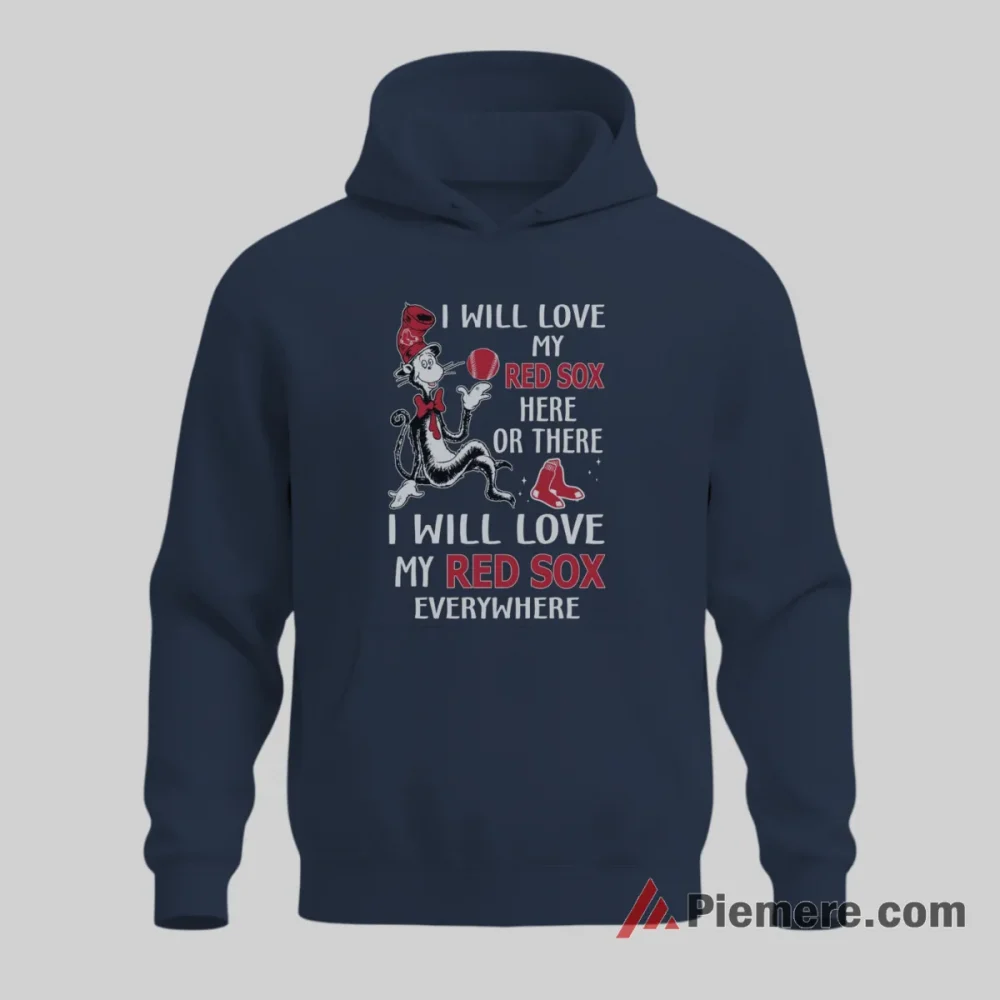 Boston Red Sox Dr Seuss Inspired Fan Shirt on navy hoodie for men graphic tee