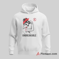 Boston Red Sox Girl Unbreakable Baseball Shirt on white hoodie for men graphic tee