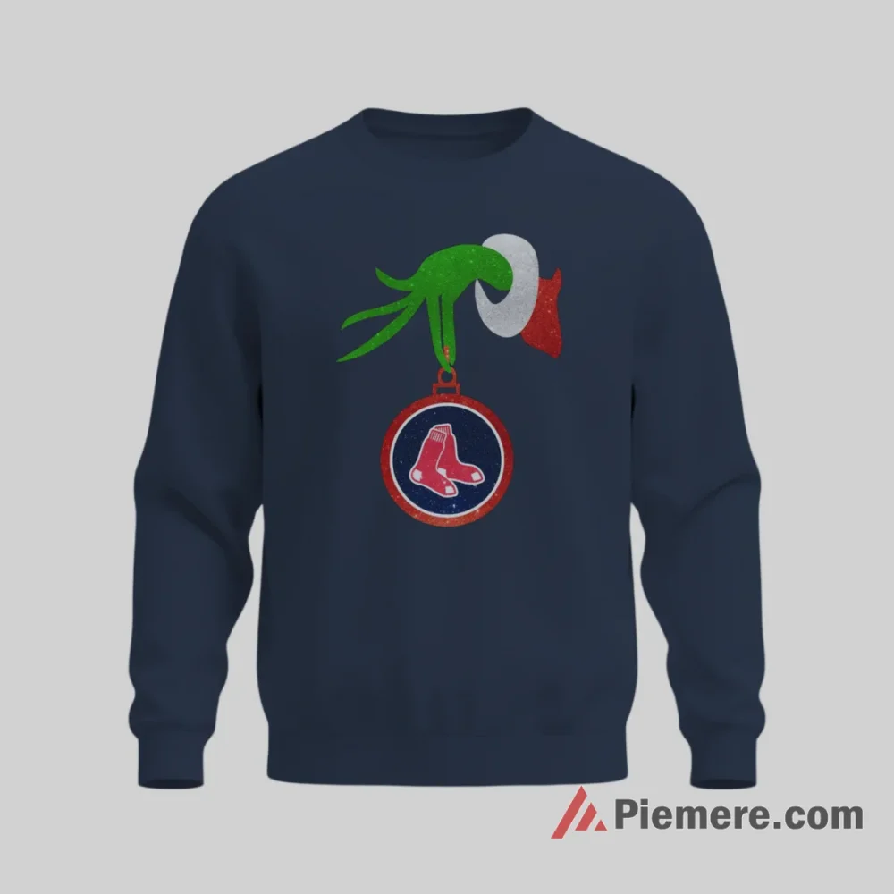 Boston Red Sox Grinch Merry Christmas Baseball Shirt on graphic shirt for men graphic tee