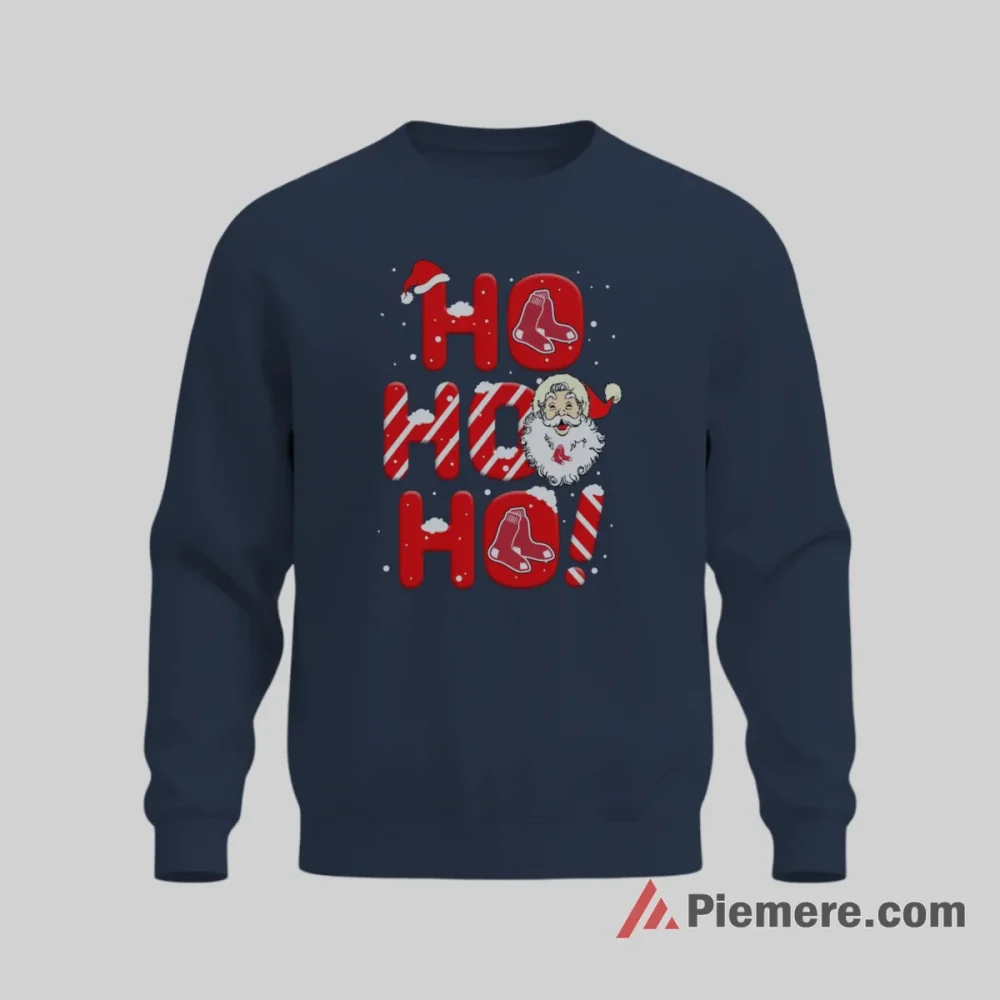 Boston Red Sox Ho Ho Ho Santa Claus Baseball Shirt on graphic shirt for men graphic tee