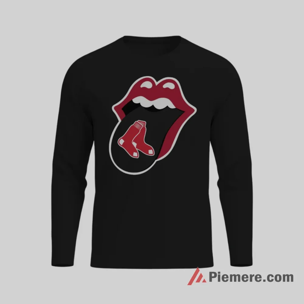 Boston Red Sox I Licked It So Its Mine Baseball Shirt on black long sleeve shirt for men graphic tee