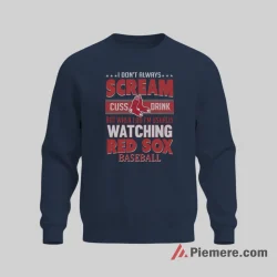 Boston Red Sox I Scream When Watching Baseball Shirt on graphic shirt for men graphic tee