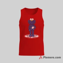 Boston Red Sox Kaws Bff Blue Figure Baseball Shirt on red tank top for men graphic tee