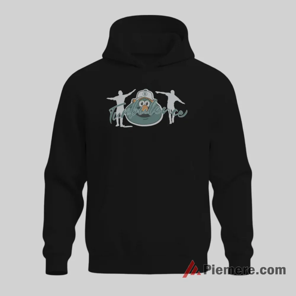 Boston Red Sox Mascot Turbulence Baseball Shirt on black hoodie for men graphic tee