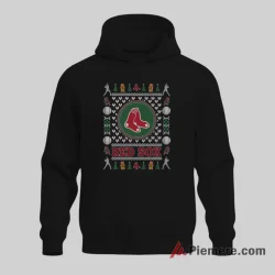 Boston Red Sox Merry Christmas Loyal Fan Shirt on black hoodie for men graphic tee