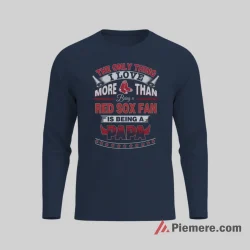 Boston Red Sox Papa Baseball Fan Shirt on navy long sleeve shirt for men graphic tee