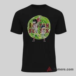 Boston Red Sox Rick And Morty Baseball Shirt on black short sleeve shirt for men graphic tee