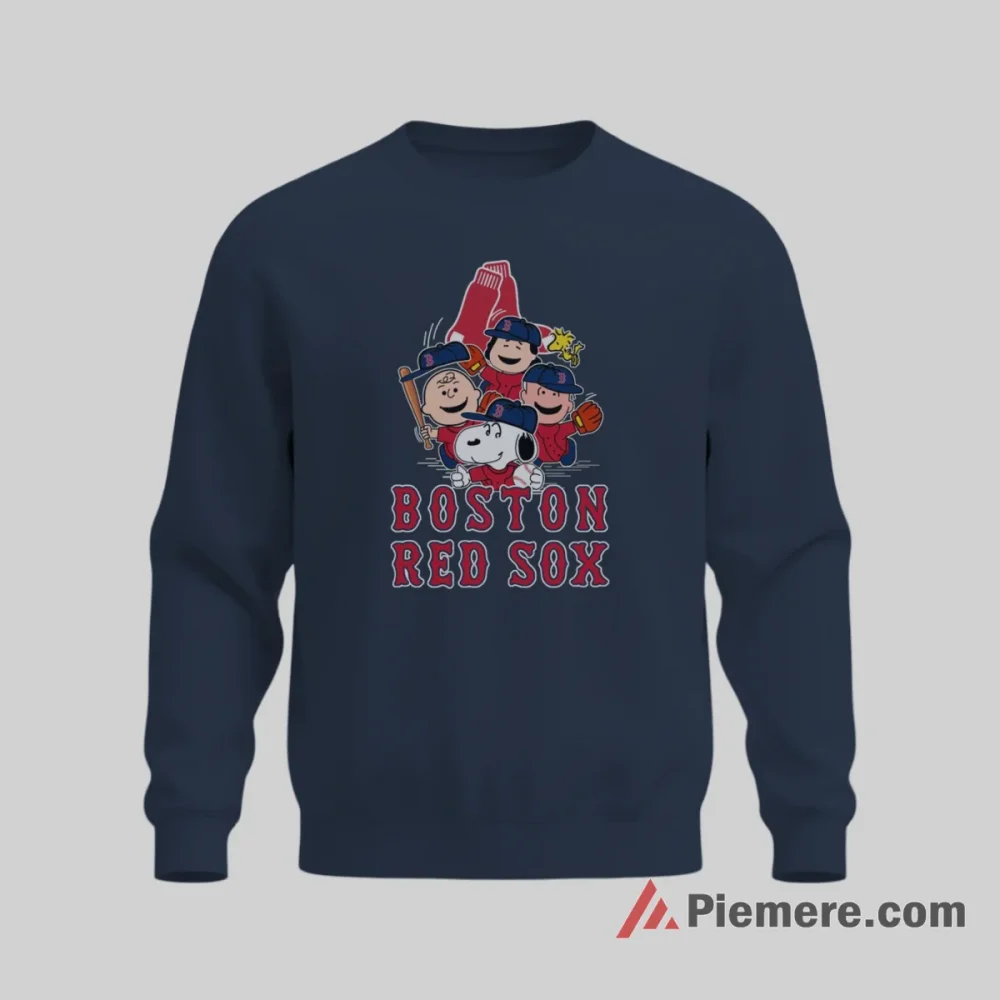 Boston Red Sox Snoopy Charlie Brown Movie Baseball Shirt on graphic shirt for men graphic tee