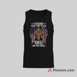 Boston Red Sox Stand For The Flag Kneel For The Cross Shirt on black tank top for men graphic tee