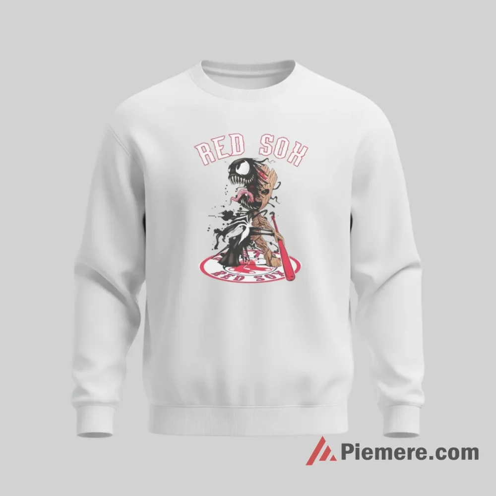 Boston Red Sox Venom Groot Guardians Of The Galaxy Baseball Shirt on graphic shirt for men graphic tee