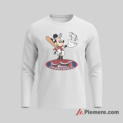 Cheerful Mickey Mouse St Louis Cardinals Fan Spirit Shirt on white long sleeve shirt for men graphic tee