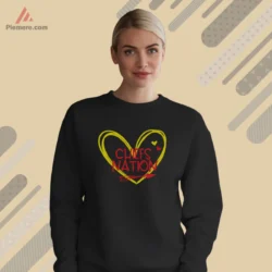 Chiefs Nation Heart Football Shirt Kansas City graphic with yellow heart and red arrow