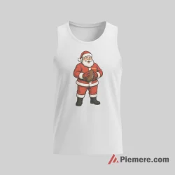 Chiefs Santa Kansas City Football Holiday Shirt on white tank top for men graphic tee