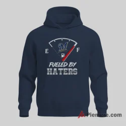 Fueled By Haters Milwaukee Brewers Competitive Fan Shirt on navy hoodie for men graphic tee