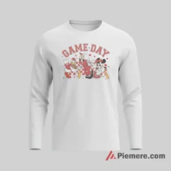 Game Day Yankees Characters Retro Dugout Shirt on white long sleeve shirt for men graphic tee