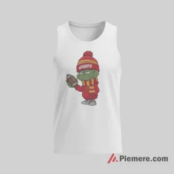 Grinch Kansas City Chiefs Christmas Cheer Shirt on white tank top for men graphic tee