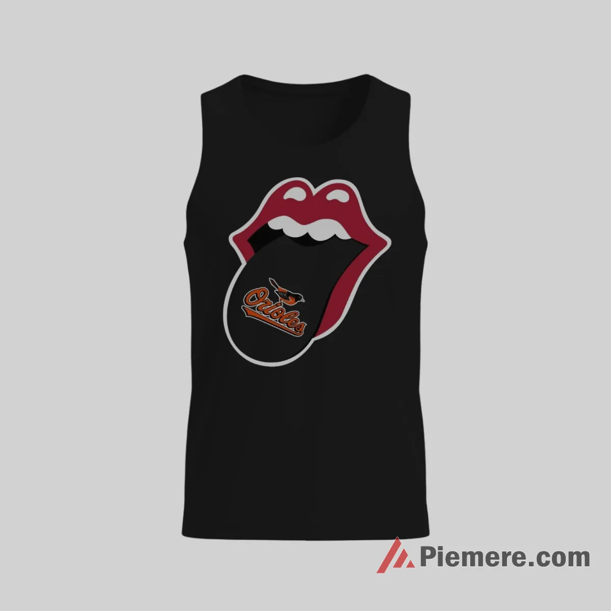 I Licked It So Its Mine Baltimore Orioles Funny Shirt on black tank top for men graphic tee