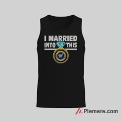 I Married Into Milwaukee Brewers Fan Life Shirt on black tank top for men graphic tee