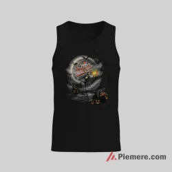 Jack Skellington Baltimore Orioles Halloween Pumpkin Shirt on black tank top for men graphic tee