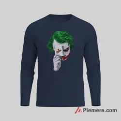 Joker Baltimore Orioles Playing Card Shirt on navy long sleeve shirt for men graphic tee