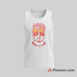 Kansas City Chiefs Kc Sunglasses Fan Graphic Shirt on white tank top for men graphic tee