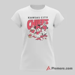 Kansas City Chiefs Mickey Mouse Donald Duck Goofy Vintage Crew Shirt on white short sleeve shirt for women graphic tee