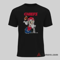 Kansas City Chiefs Mickey Mouse Vince Lombardi Trophy Shirt on black short sleeve shirt for men graphic tee