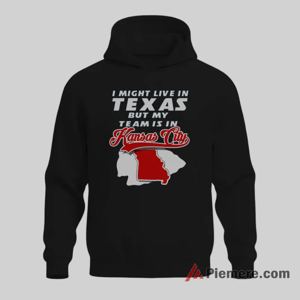Kansas City Chiefs Out Of State Loyal Fan Statement Shirt on black hoodie for men graphic tee