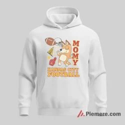 Kansas City Football Mom Bluey Cheer Fan Shirt on white hoodie for men graphic tee