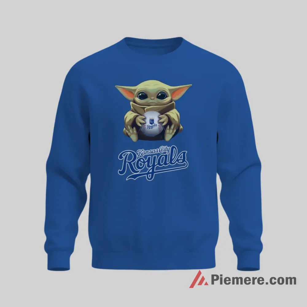 Kansas City Royals Baby Yoda Galactic Baseball Fan Shirt on graphic shirt for men graphic tee
