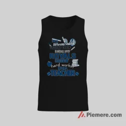Kansas City Royals Baseball Loving Teacher Pride Shirt on black tank top for men graphic tee