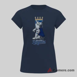 Kansas City Royals Cat Lover Baseball Fan Shirt on navy short sleeve shirt for women graphic tee