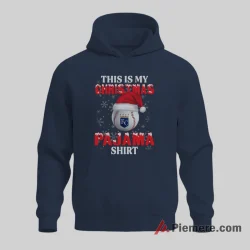 Kansas City Royals Christmas Pajama Baseball Fan Shirt on navy hoodie for men graphic tee