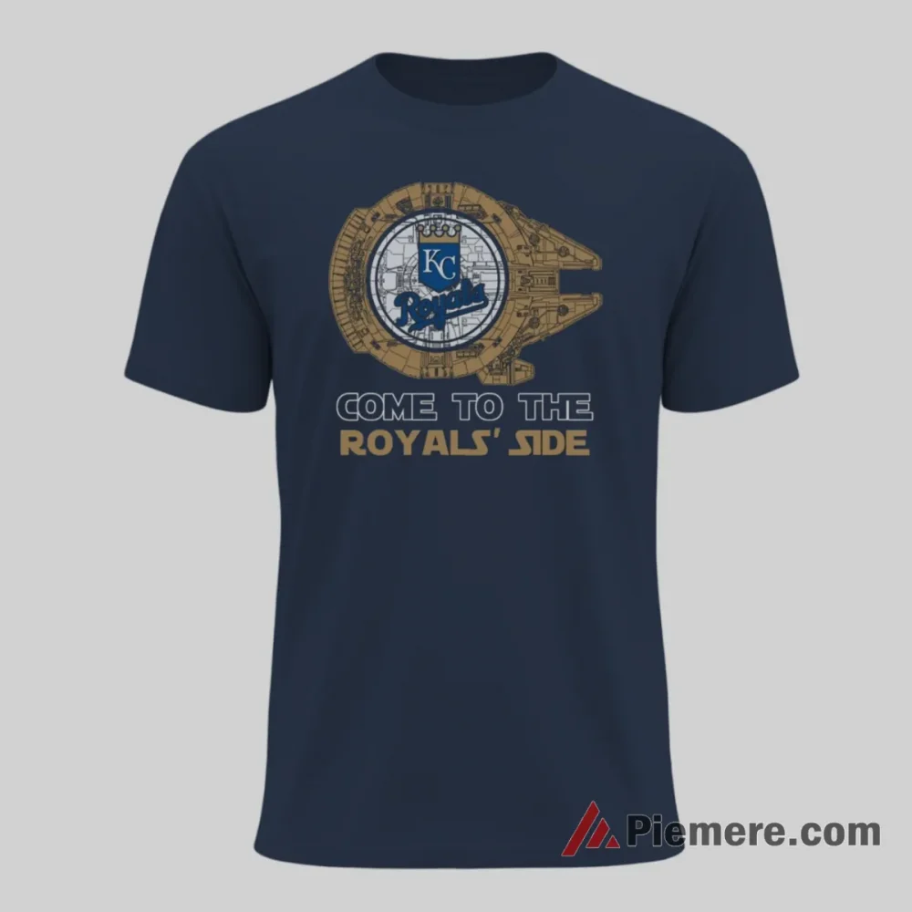 Kansas City Royals Come To The Royals Side Star Wars Shirt on navy short sleeve shirt for men graphic tee