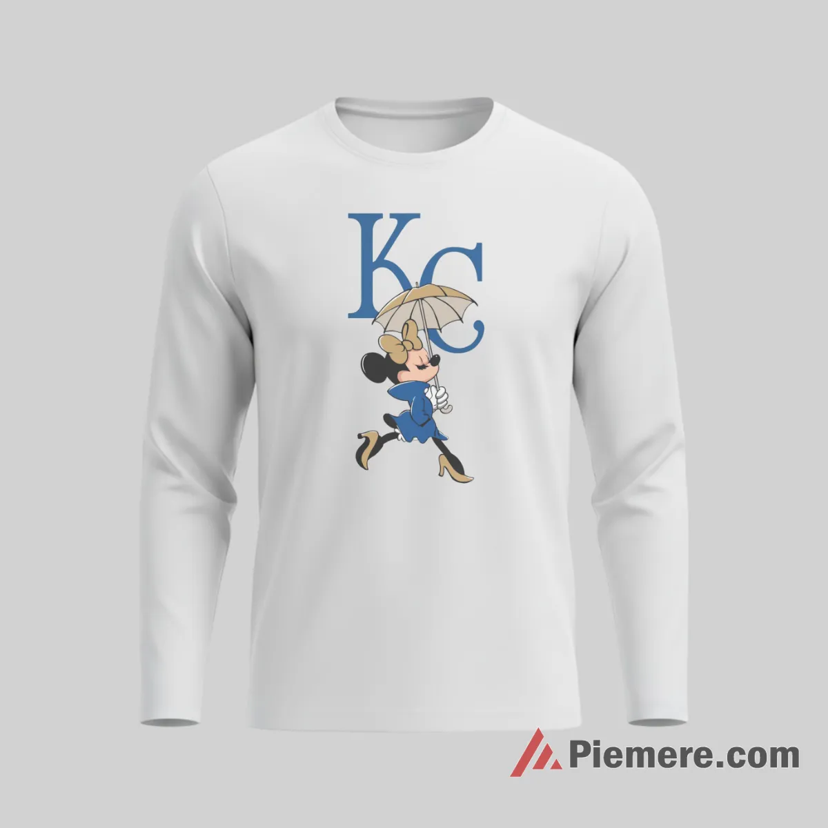 Kansas City Royals Elegant Minnie Mouse Classic Fan Shirt on white long sleeve shirt for men graphic tee