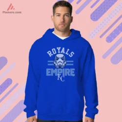 Royal blue hoodie with Royals Empire graphic