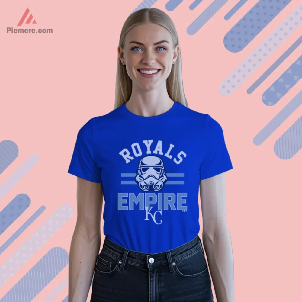 Kansas City Royals Empire Shirt on royal blue short sleeve