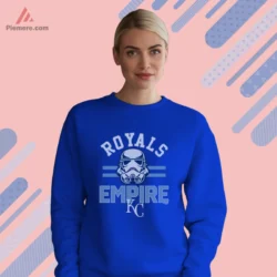 Royal blue sweatshirt featuring Royals Empire artwork