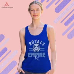 Royal blue tank top with Royals Empire graphic