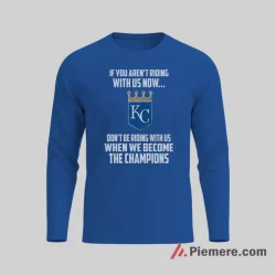 Kansas City Royals Future Champions Baseball Fan Shirt on royal blue long sleeve shirt for men graphic tee