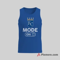 Kansas City Royals Game Mode On Baseball Fan Shirt on royal blue tank top for men graphic tee