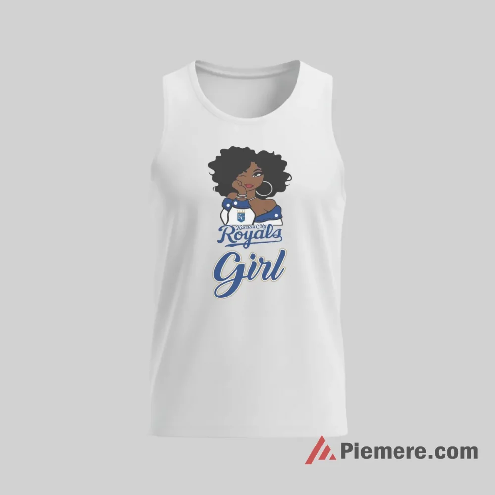 Kansas City Royals Girl Baseball Pride Shirt on white tank top for men graphic tee