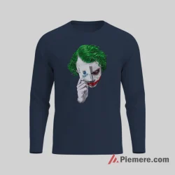 Kansas City Royals Joker Playing Card Baseball Shirt on navy long sleeve shirt for men graphic tee