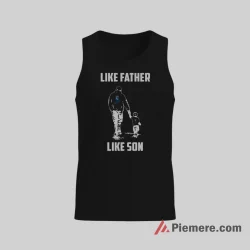 Kansas City Royals Like Father Like Son Baseball Family Shirt on black tank top for men graphic tee