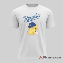 Kansas City Royals Pikachu Love Royals Baseball Shirt on white short sleeve shirt for men graphic tee