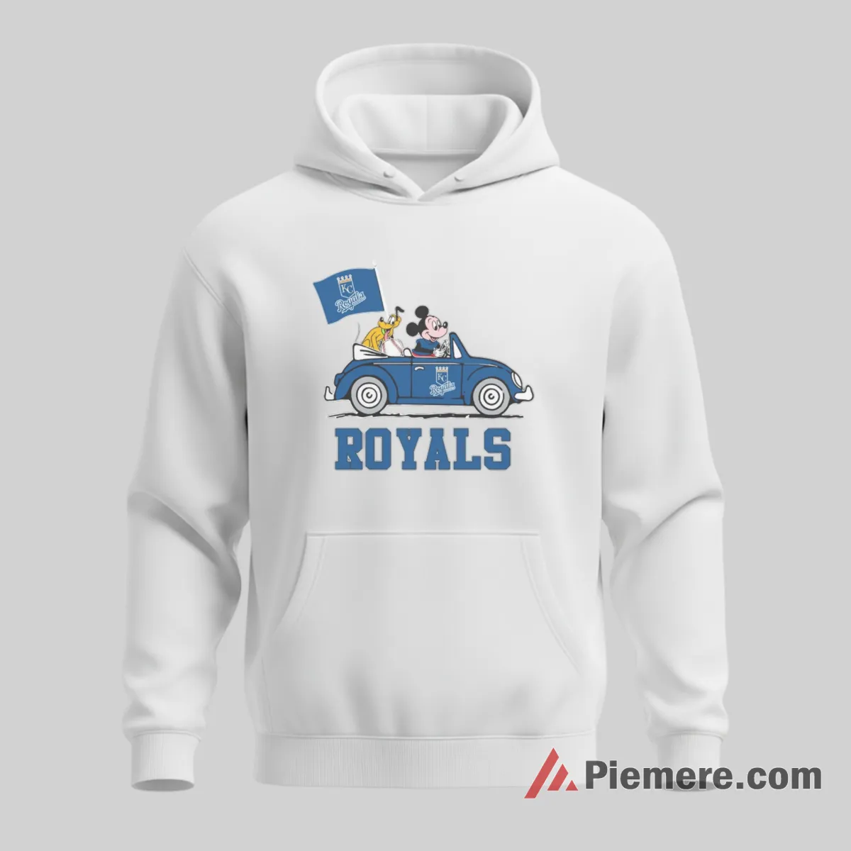 Kansas City Royals Road Trip Mickey Mouse And Pluto Shirt on white hoodie for men graphic tee