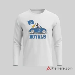 Kansas City Royals Road Trip Mickey Mouse And Pluto Shirt on white long sleeve shirt for men graphic tee