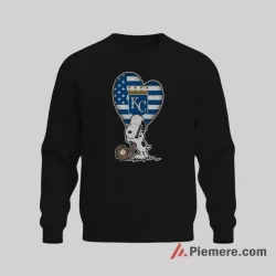Kansas City Royals Snoopy Heart Baseball Cartoon Shirt on graphic shirt for men graphic tee